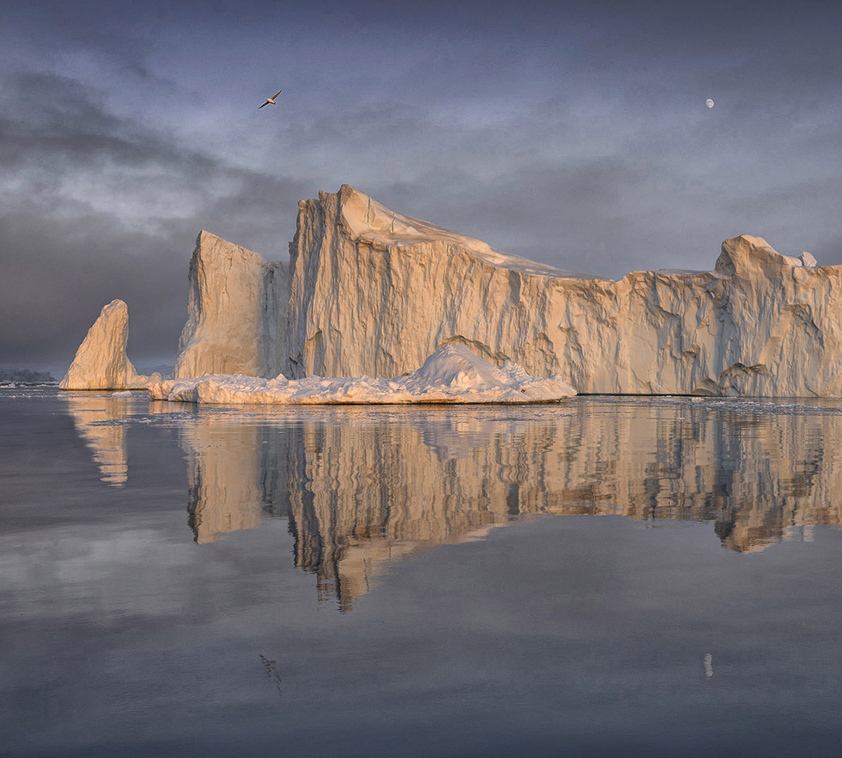 Grönlands Mäktiga Isberg